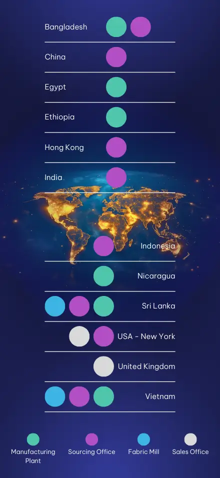 Glowing world map with illuminated golden outlines on a dark blue background